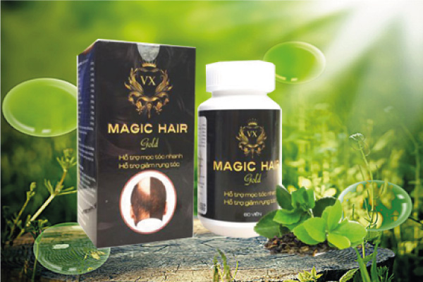 magic hair gold giúp mọc tóc nhanh, chống hói đầu, tóc bạc sớm